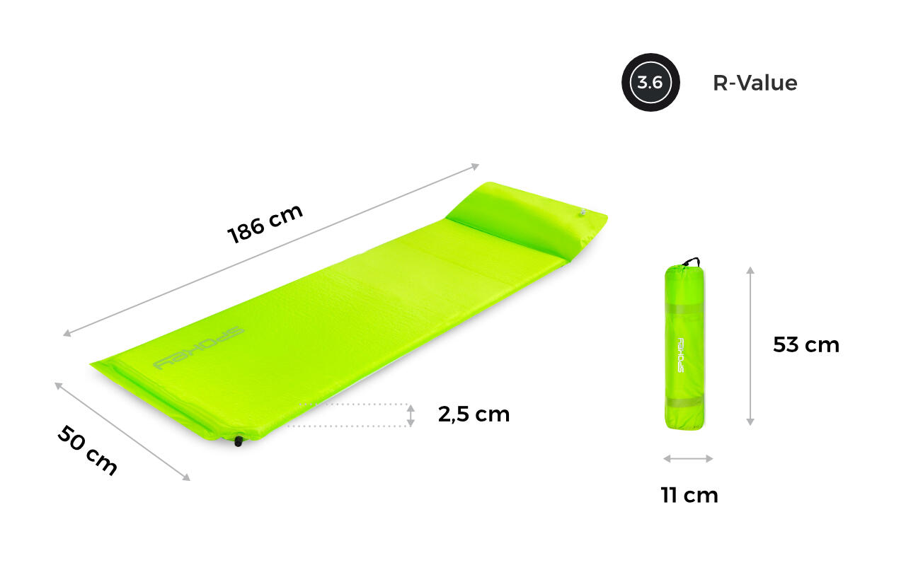 Mata samopompująca Spokey Savory Pillow z poduszką 6/7