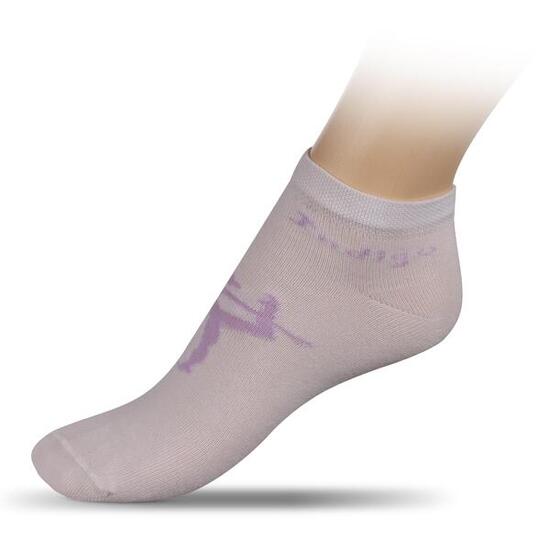 Chaussette de Gymnastique Rythmique avec Dessin INDIGO Blanc