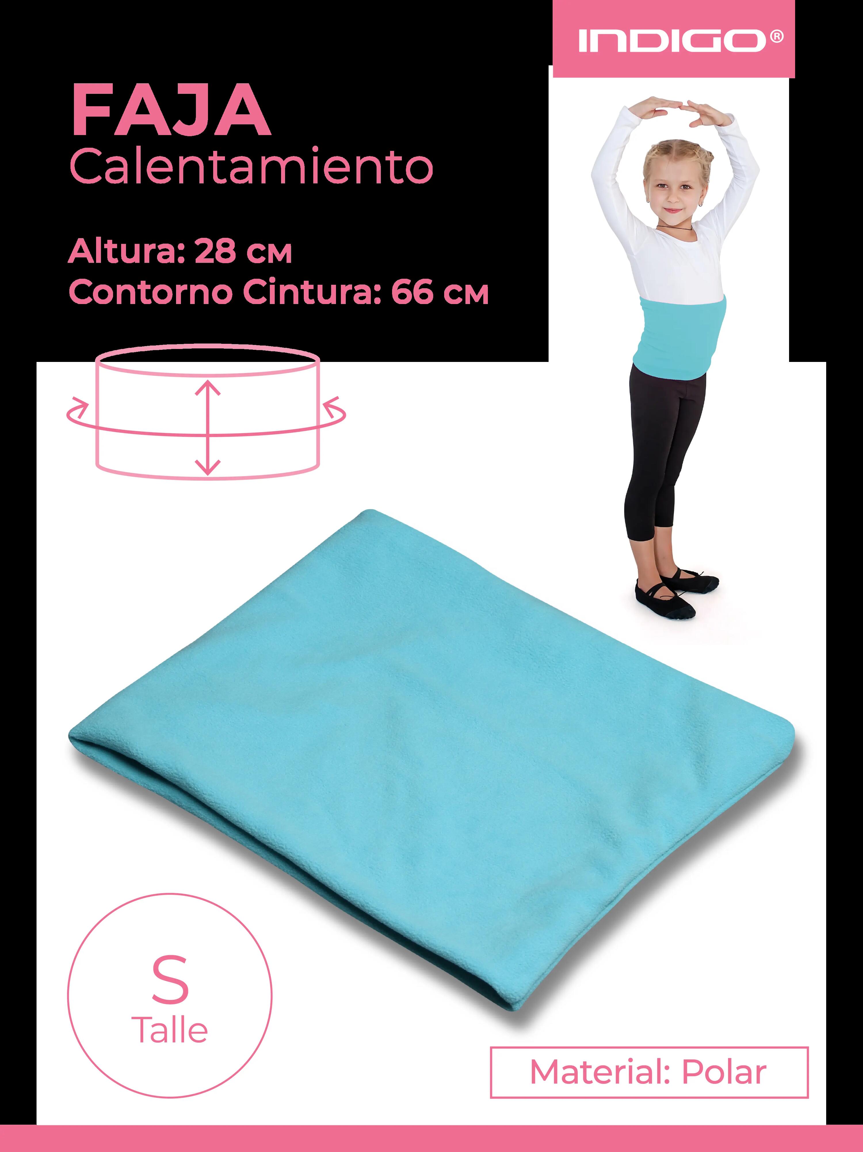 Ceinture Dos Chauffante Polaire pour Gymnastique Rythmique et Danse INDIGO 4/4