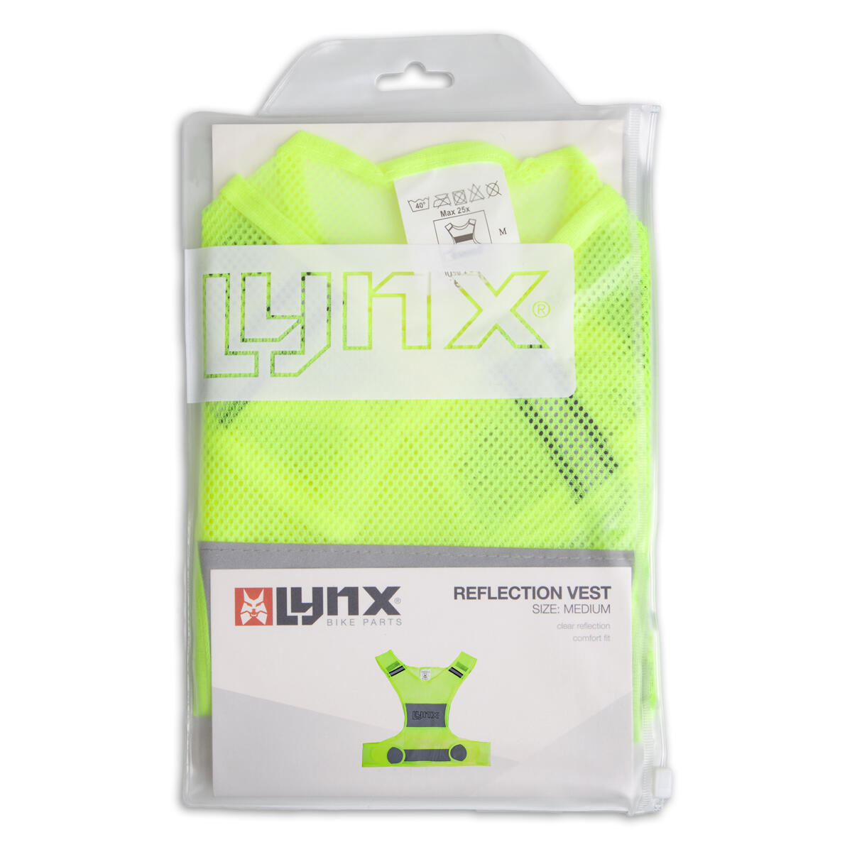 Lynx reflectievest unisex, geel, maat M. 2/2