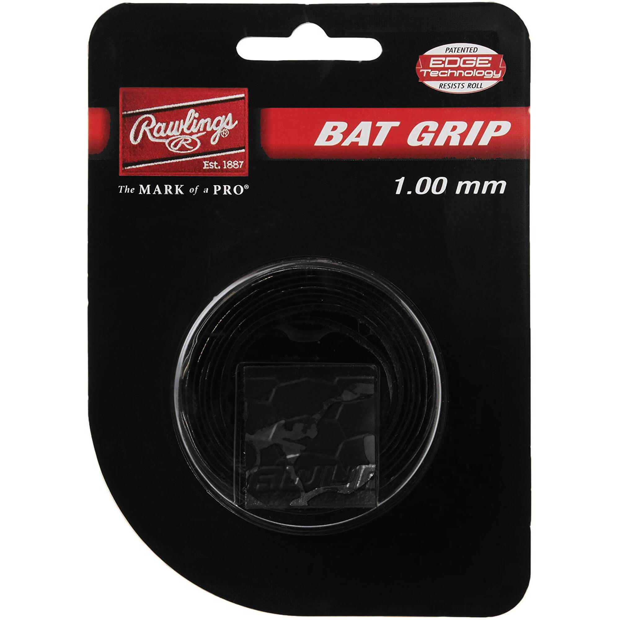 Impugnatura per pipistrello Softball Baseball Premium Nero 1,00 mm