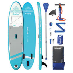 AQUAPLANET Opblaasbaar kajak paddleboard set - Rockit Blauw