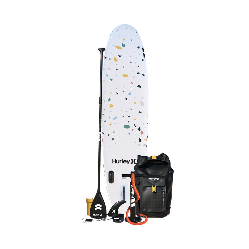 Pack de Tabla de paddle surf inflable Hurley Advantage Terrazzo de 10'