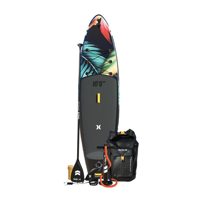 Hurley Phantomtour PARADISE 10'6 aufblasbares Paddle-Board-Paket