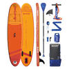 AQUAPLANET Opblaasbare Sup Stand Up Paddle Board Kit - AllRound Ten Oranje