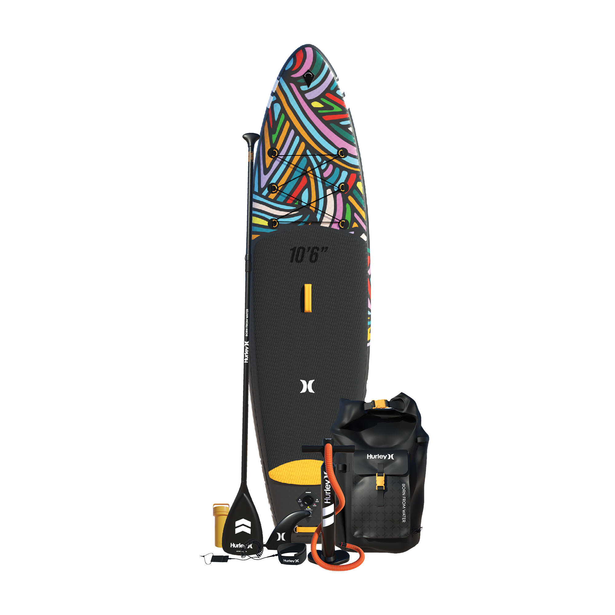 Hurley Phantomtour COLORWAVE 10'6 Inflatable Paddle Board Package 2/6