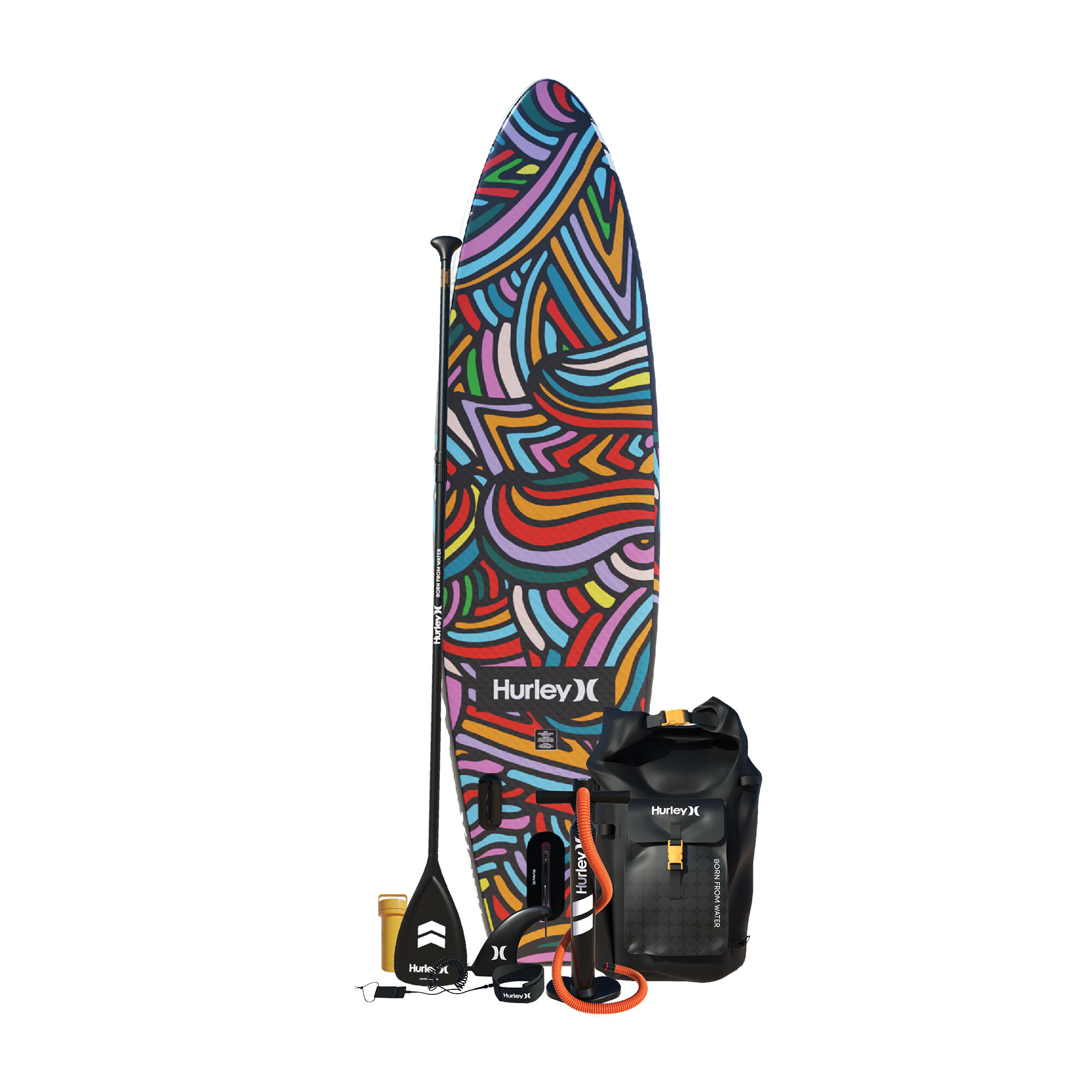 Hurley Phantomtour COLORWAVE 10'6 Inflatable Paddle Board Package 3/6
