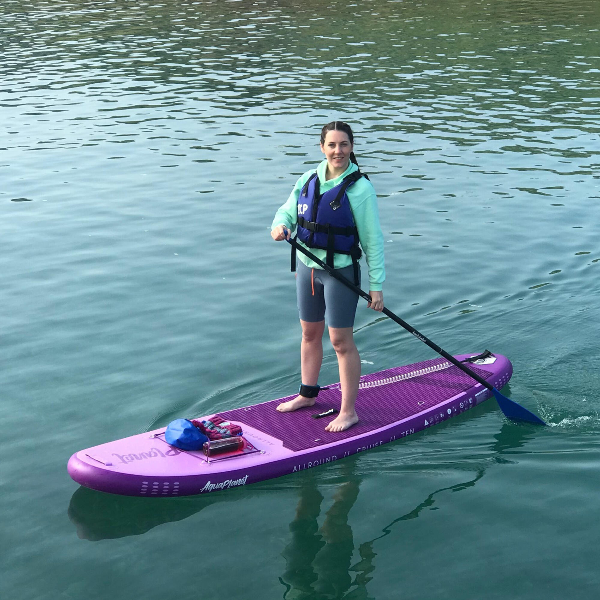 Aquaplanet ALLROUND TEN 10’ Inflatable Paddle Board Package - Purple 5/6