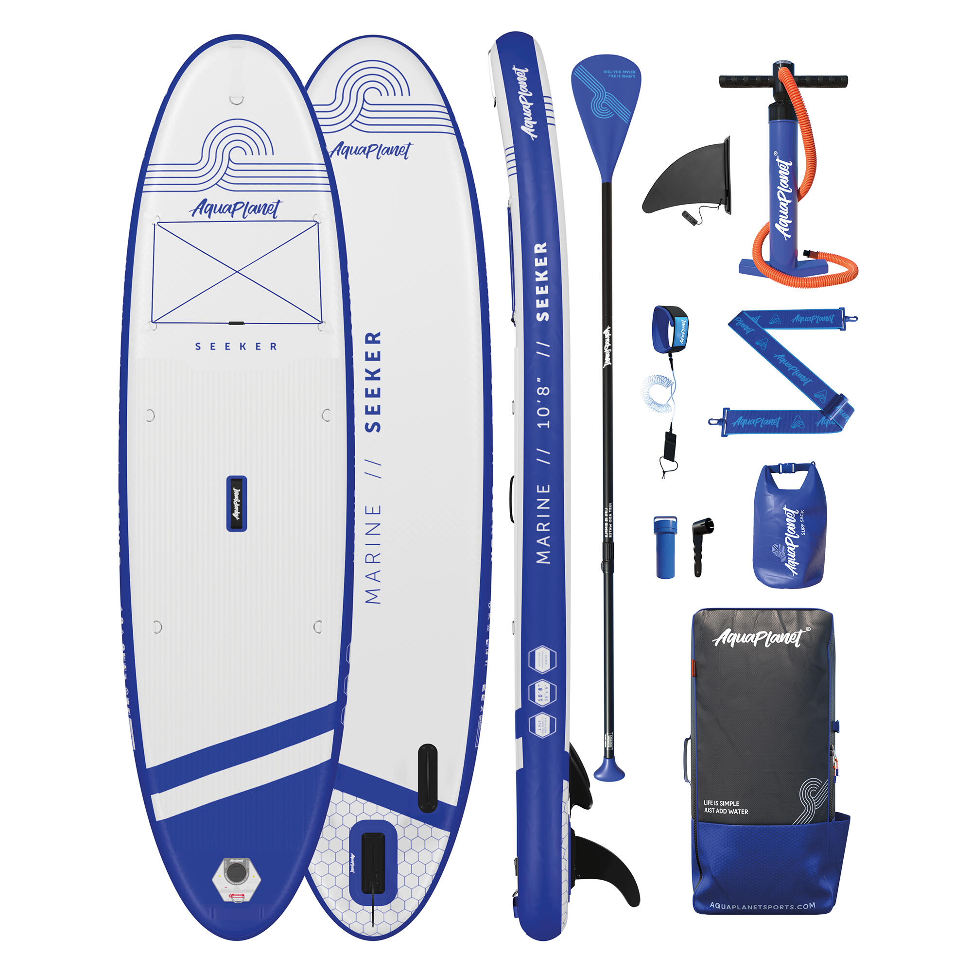 Aquaplanet SEEKER 10'8 Inflatable Paddle Board Package 1/5