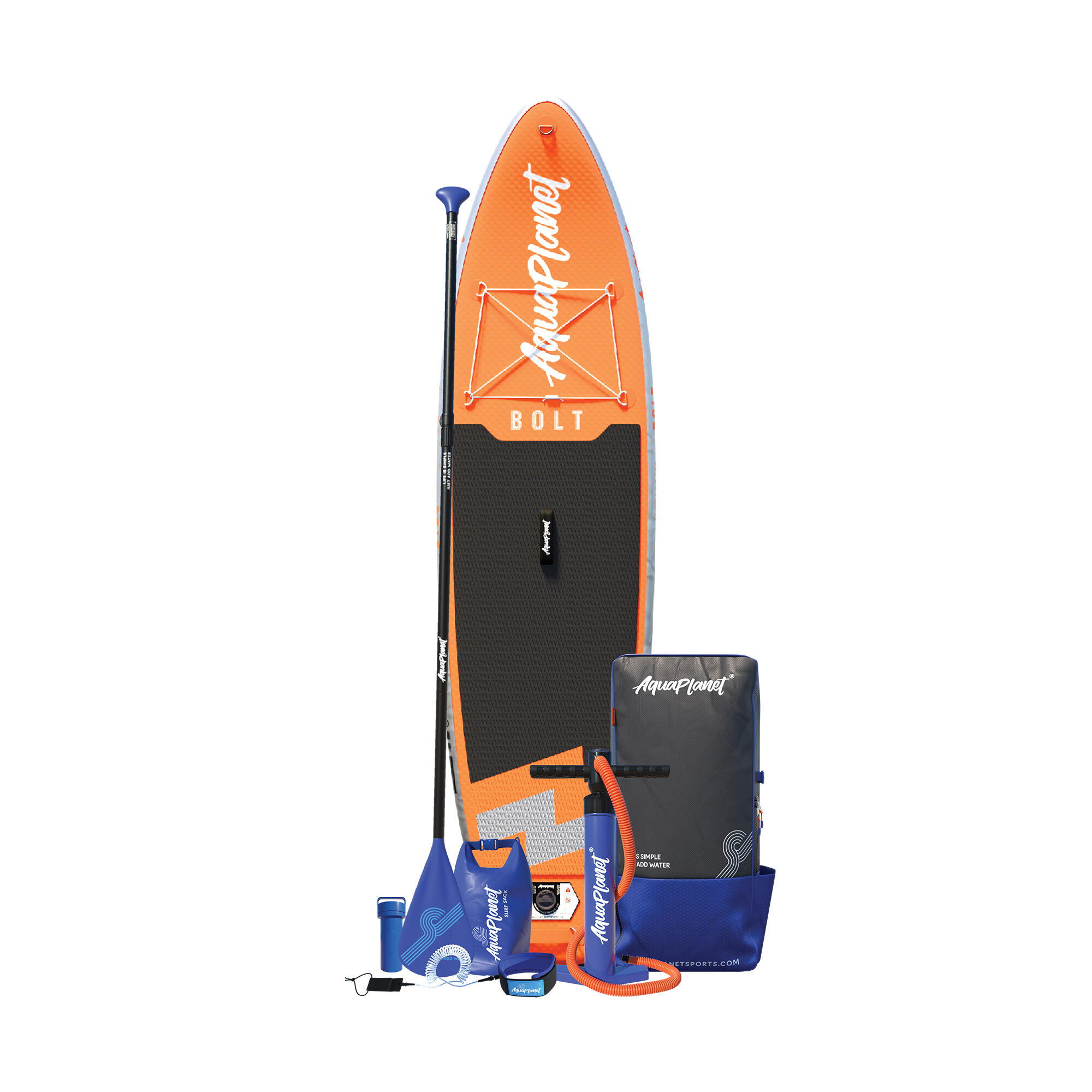 Aquaplanet BOLT 9'4 Junior Inflatable Paddle Board Package - Coral 2/6