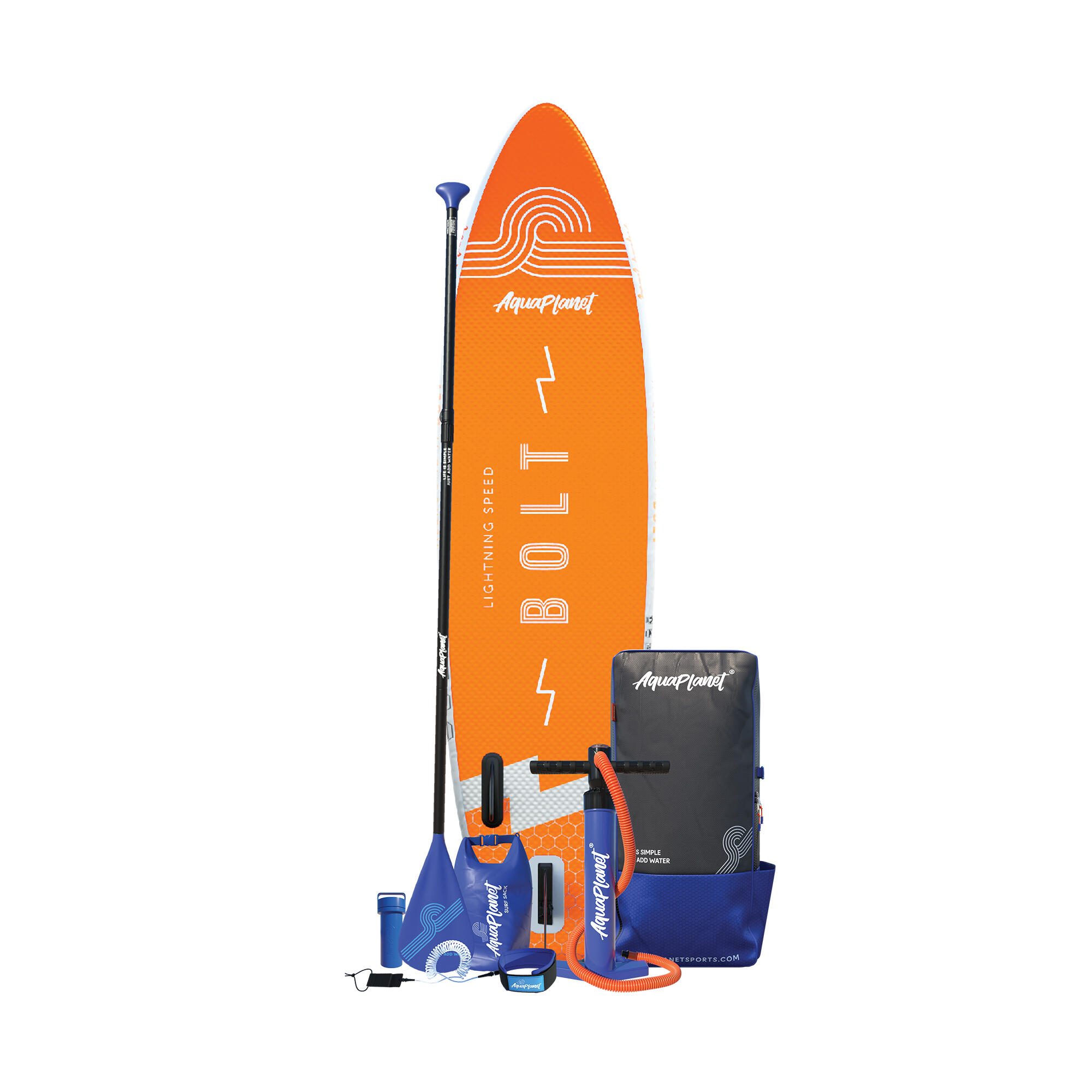 Aquaplanet BOLT 9'4 Junior Inflatable Paddle Board Package - Coral 3/6