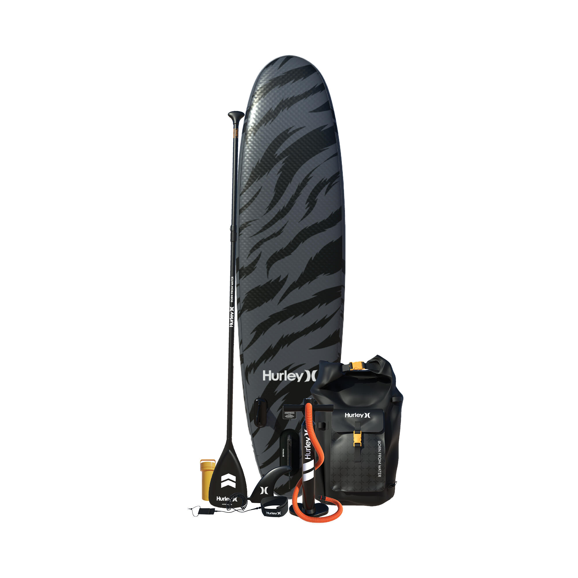 Hurley Advantage BLACK TIGER 10' Inflatable Paddle Board Package 3/5