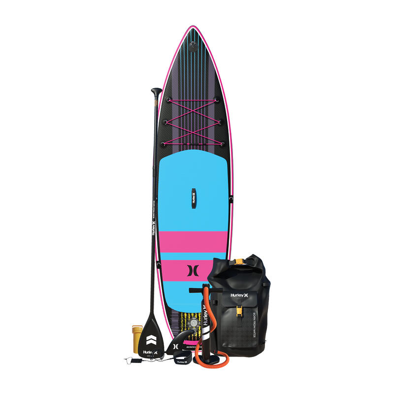 Hurley ApexTour Miami Neon 10'8" opblaasbaar paddleboardpakket