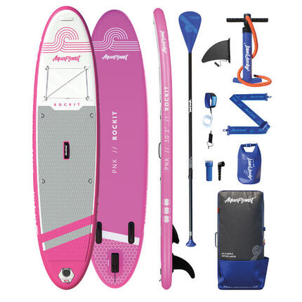 AQUAPLANET Kit de planche à pagaie gonflable pour kayak - Rockit, bleu