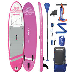 AQUAPLANET Opblaasbaar kajak paddleboard set - Rockit Roze