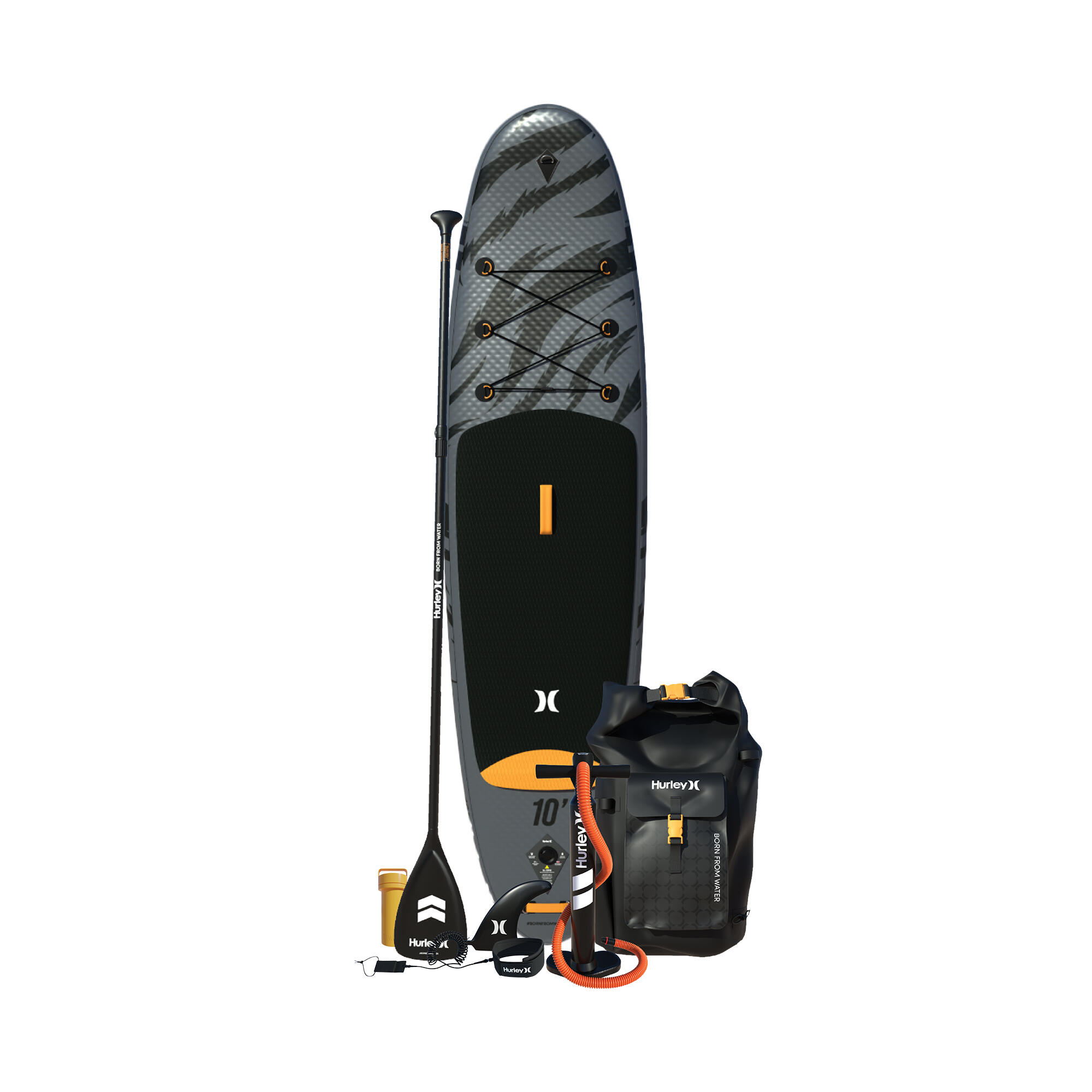 Hurley Advantage BLACK TIGER 10' Inflatable Paddle Board Package 2/5