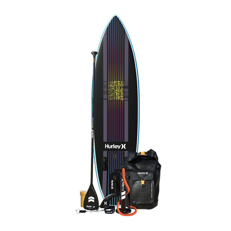 Ensemble de planche de paddle gonflable Hurley ApexTour Miami Neon 10'8"