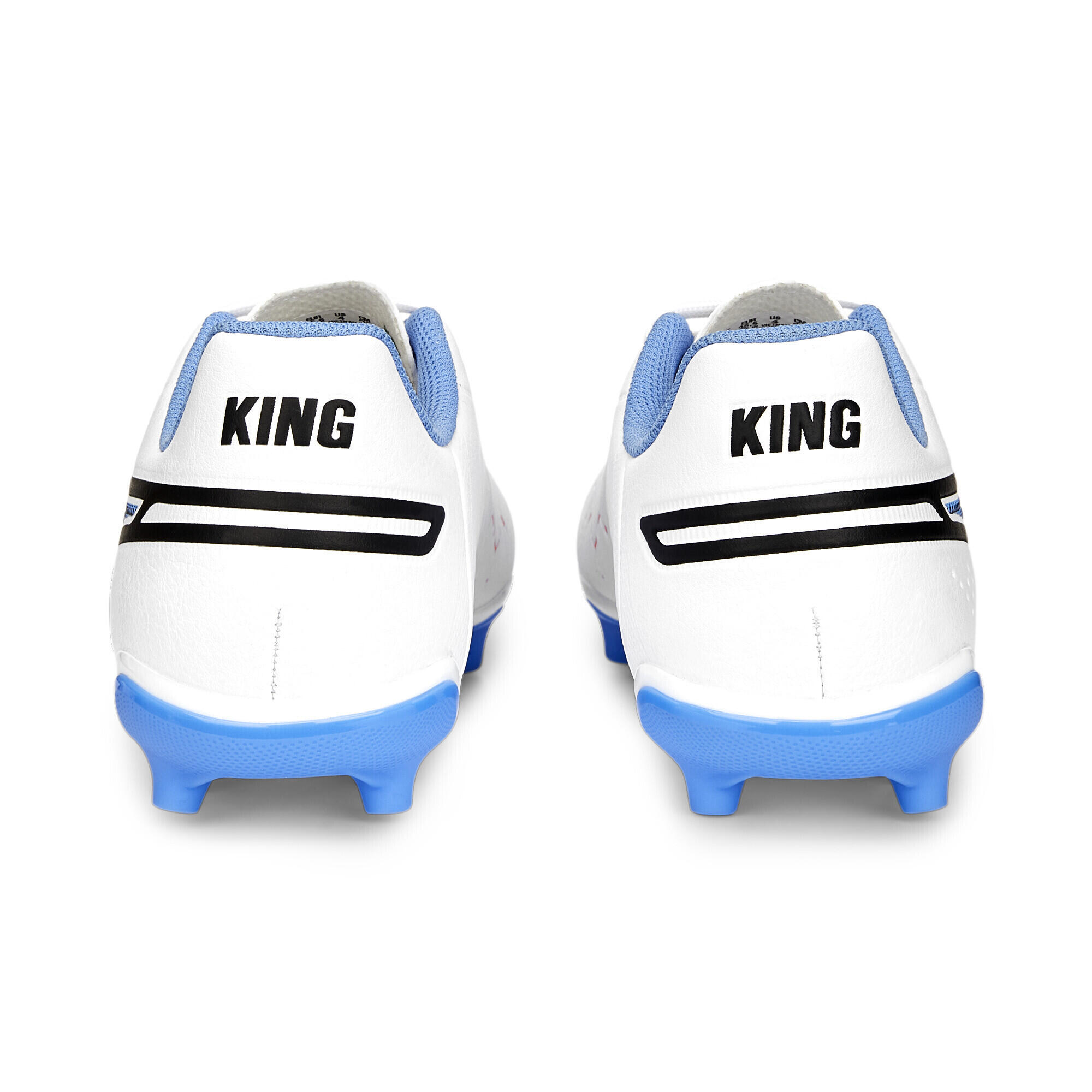 Scarpe da calcio KING Match FG/AG per ragazzi PUMA White Black Blue Glimmer 2/6