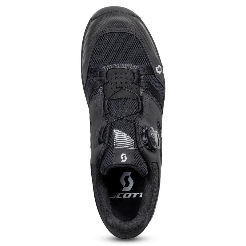 Chaussures VTT Et Trekking Scott Sport Crus-r Boa Eco 2024 – Noir/Argenté, Confort Toute La Journée, +50% Matériaux Éco