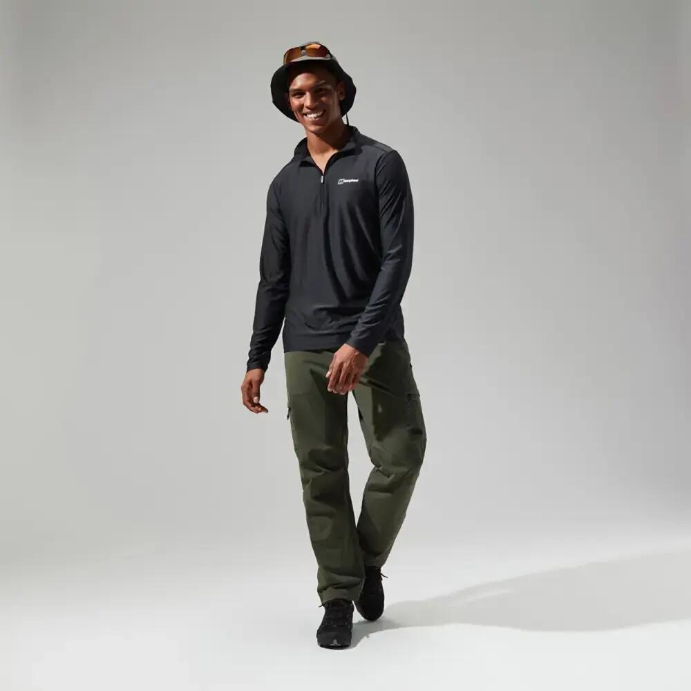 24/7 Long Sleeve Half Zip Base Layer - Black