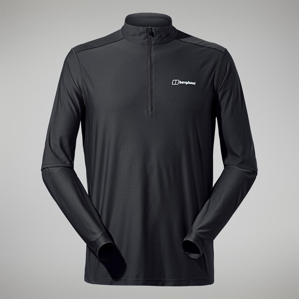 24/7 Long Sleeve Half Zip Base Layer - Black 4/5