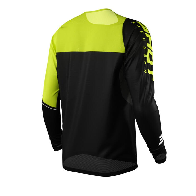 Maillot Manches Longues Shot Revolt Noir/Jaune Enfant