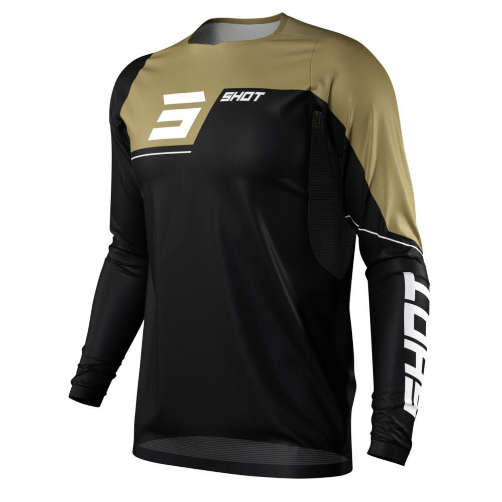 Camiseta de Manga Larga Shot Revolt Negro/Oro 4/5