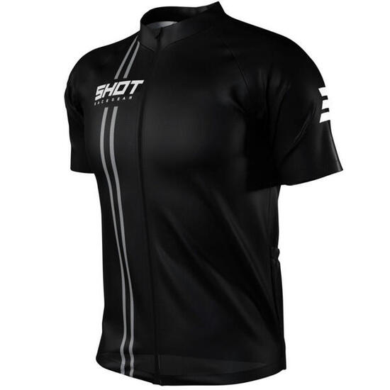 Maglia Maniche Corte Ciclismo su strada Shot Unlimited Zip Nero