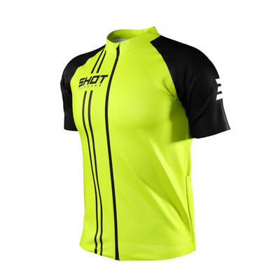 Maglia Maniche Corte Ciclismo su Strada adulto Shot Unlimited Zip