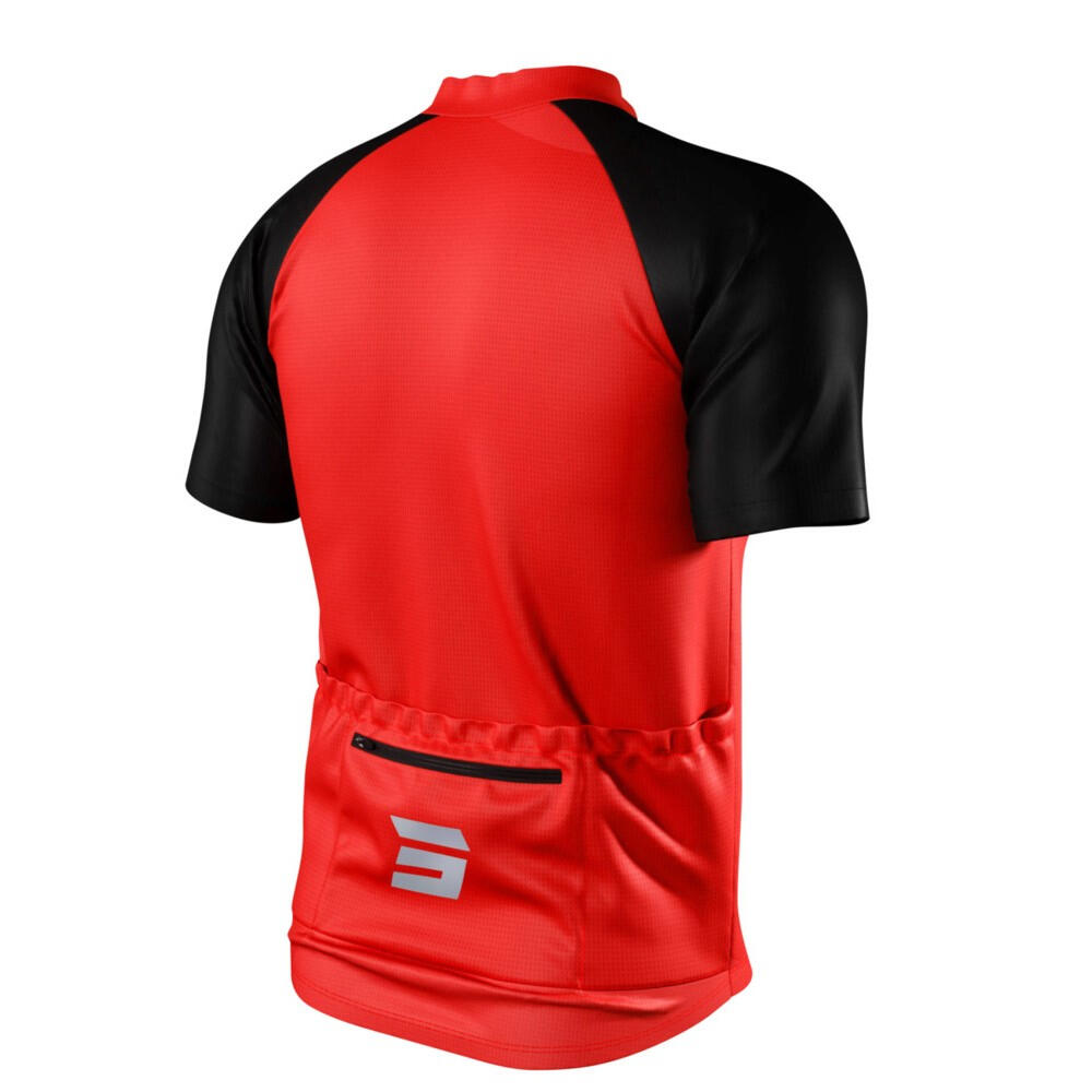 Maillot Manches Courtes Shot Unlimited Zip Rouge 4/5