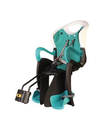 Bellelli Siège bébé pour vélo Tiger Standard B-Fix blanc/turquoise
