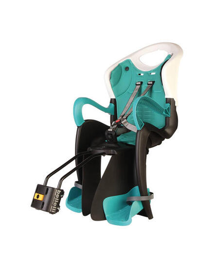 Bellelli Siège bébé pour vélo Tiger Standard B-Fix blanc/turquoise