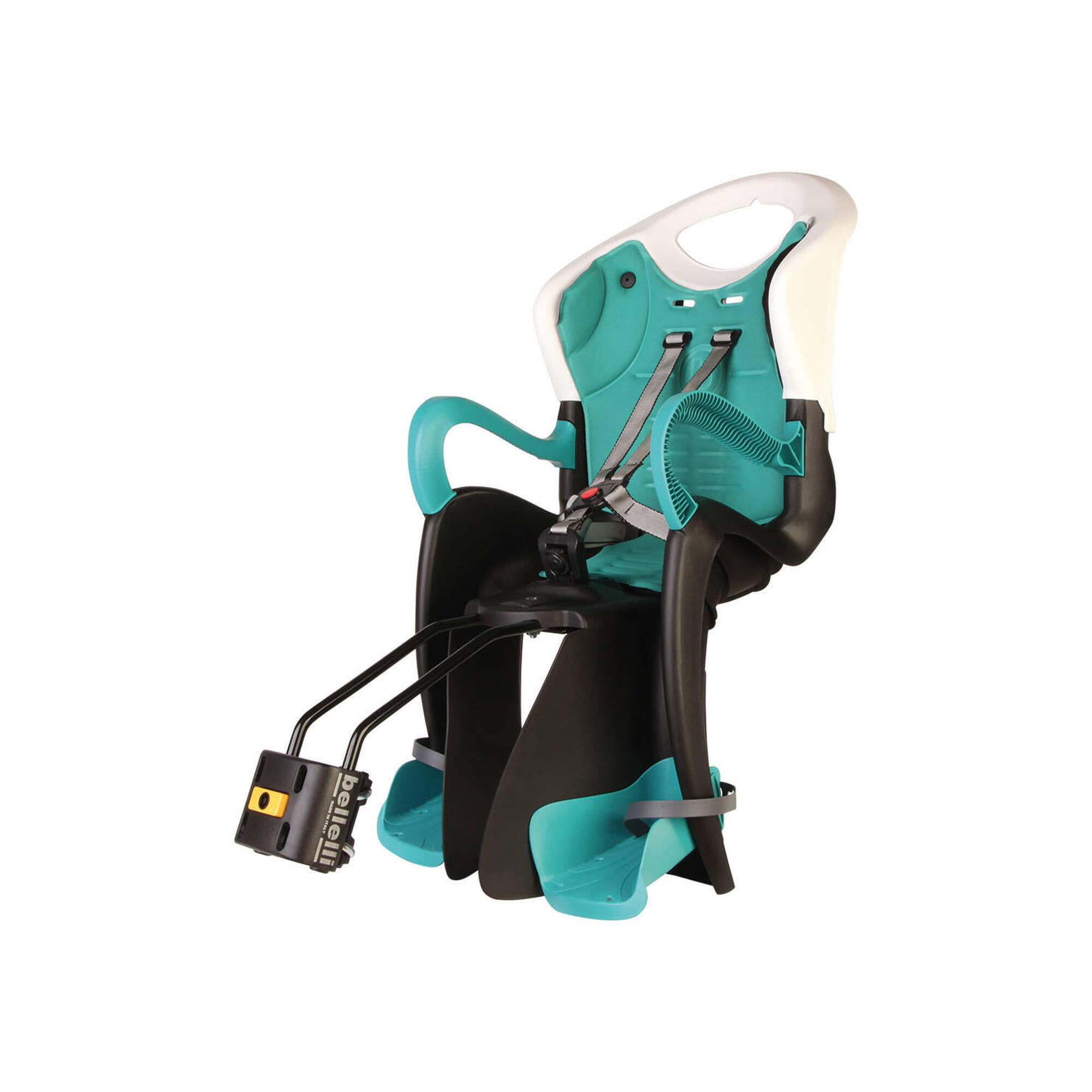 Bellelli - Bellelli Siège Bébé Pour Vélo Tiger Standard B-fix Blanc/turquoise - Siège Vélo Enfant - Blanc|noir - Taille Unique - Decathlon