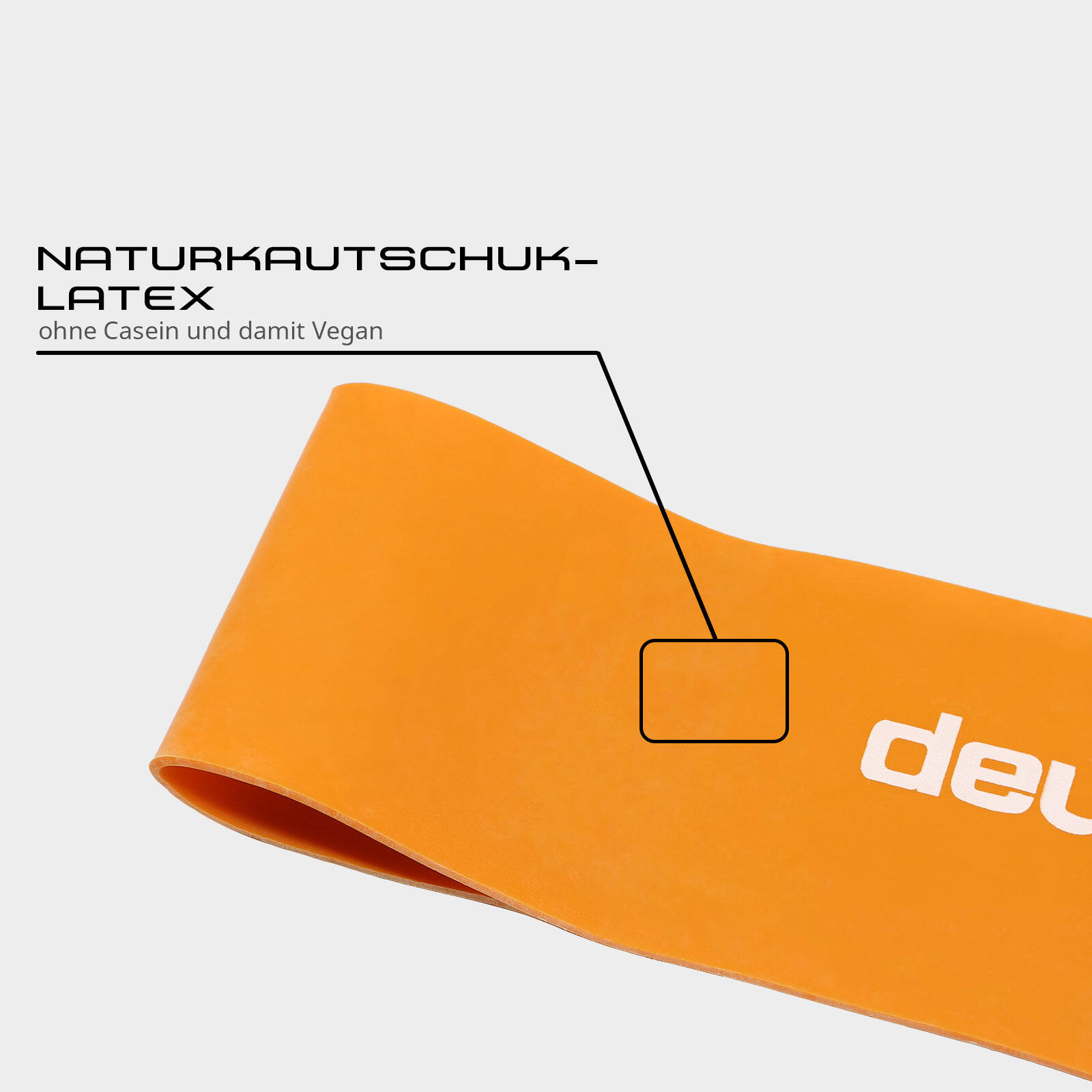 Loop-Band Deuserband Plus Schwer Fitness / Krafttraining Unisex Rot 3/5