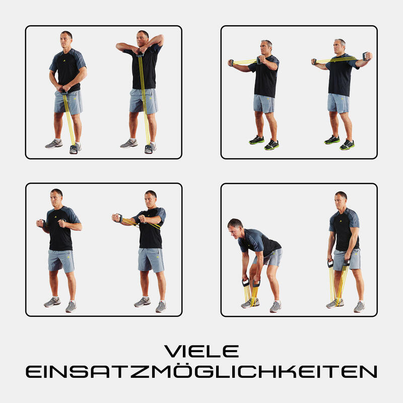 FITNESS EXPANDER KRAFTTRAINING GELB 10 - 50 KG DEUSER®