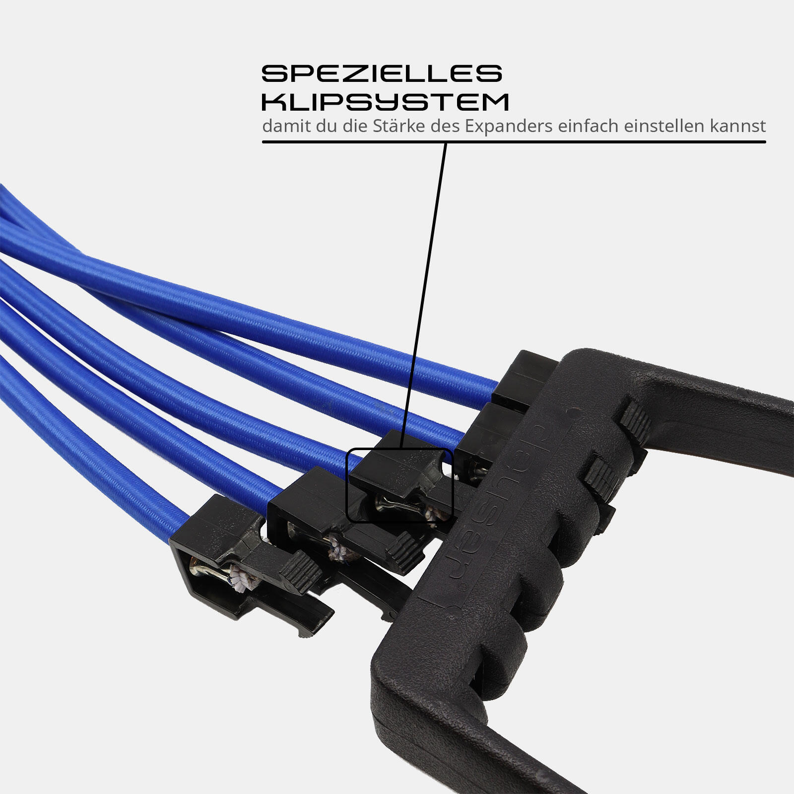 FITNESS EXPANDER KRAFTTRAINING BLAU 20 - 100 KG DEUSER® 3/6