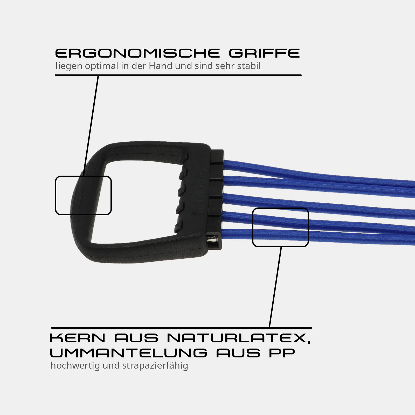 FITNESS EXPANDER KRAFTTRAINING BLAU 20 - 100 KG DEUSER® 4/6