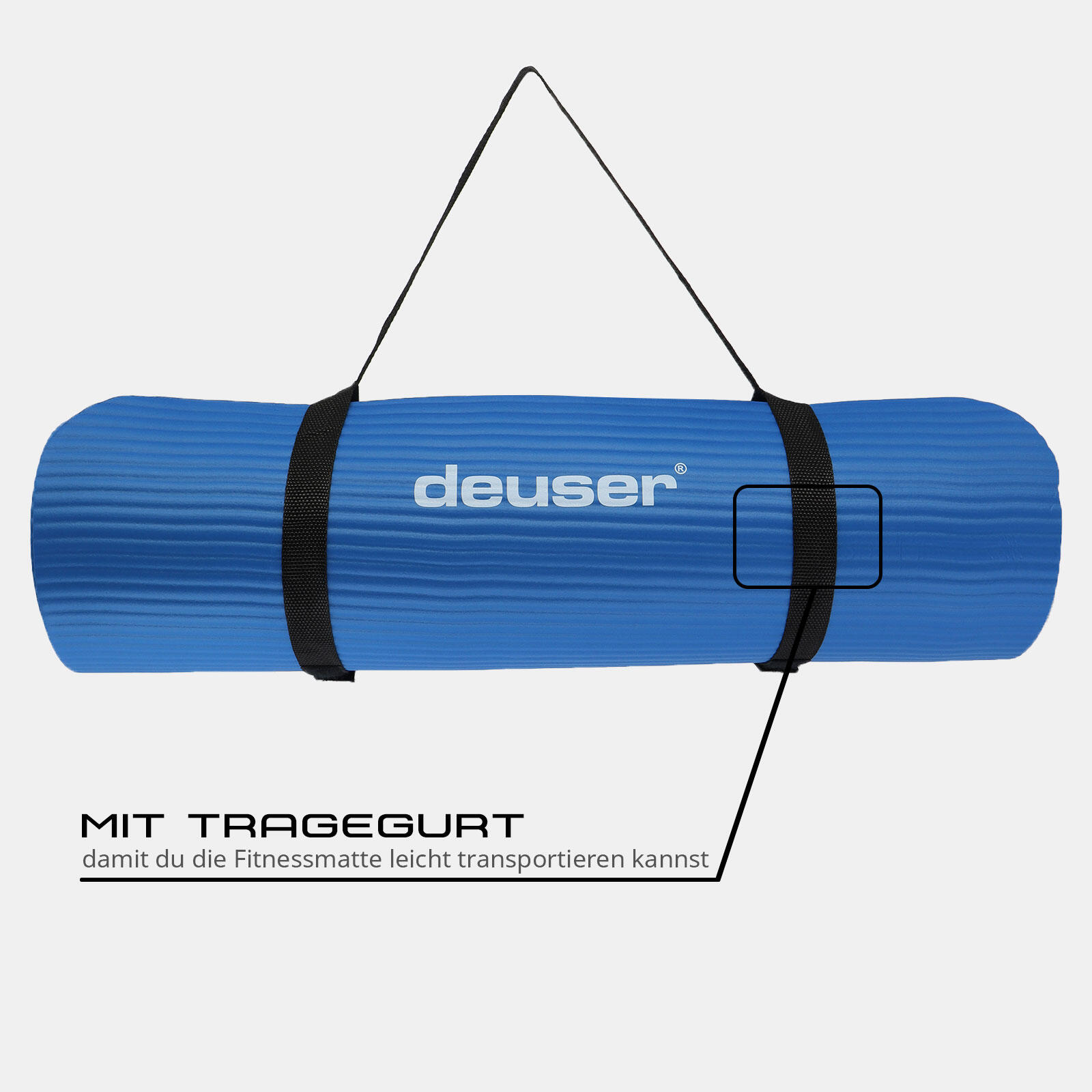 FITNESSMATTE BLAU 182 CM X 61 CM X 1,2 CM DEUSER® 4/6