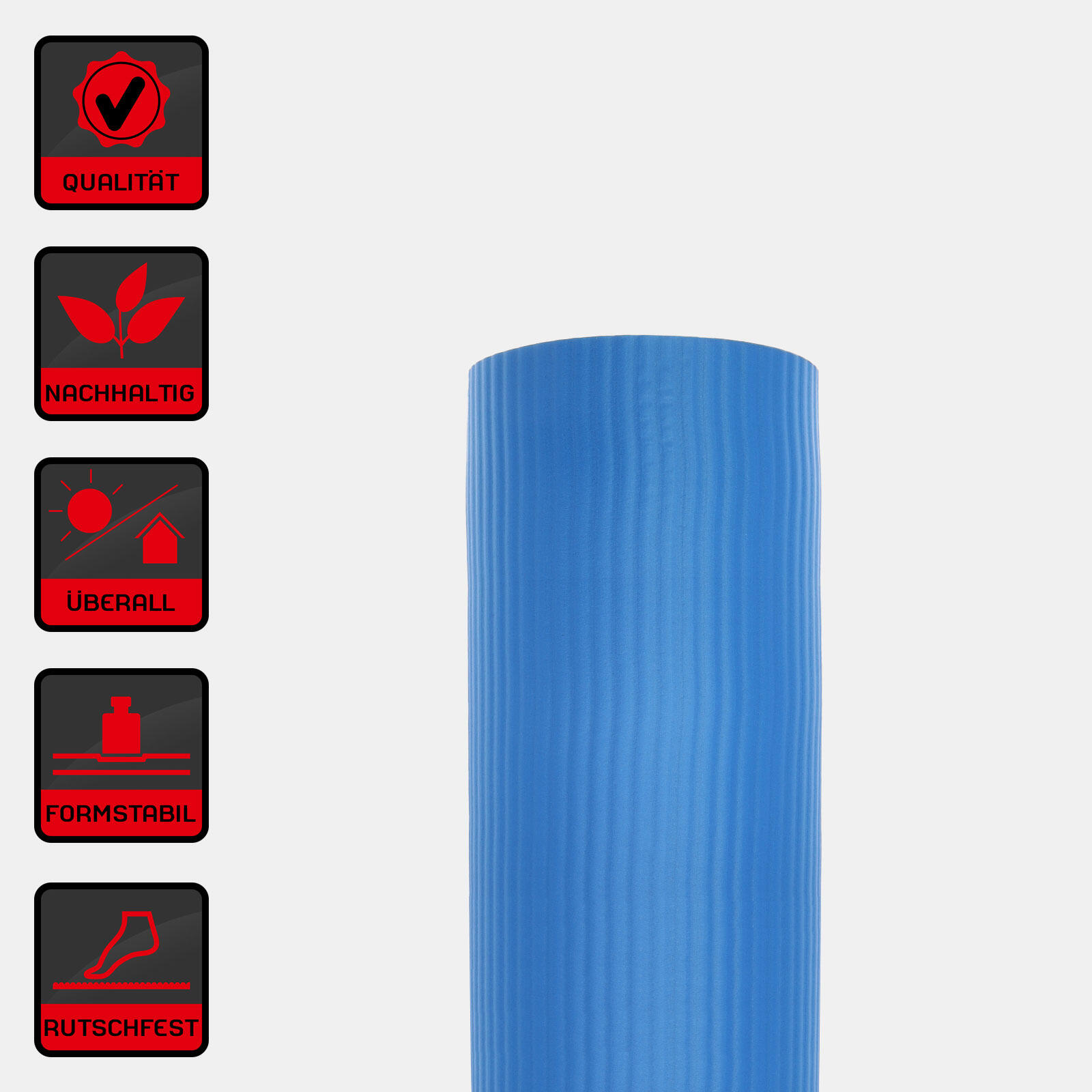 FITNESSMATTE BLAU 182 CM X 61 CM X 1,2 CM DEUSER® 2/6