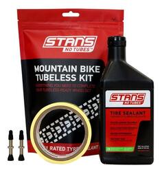 Tubeless Kit, VTT, Fond de jante 25mm, Valves 44mm