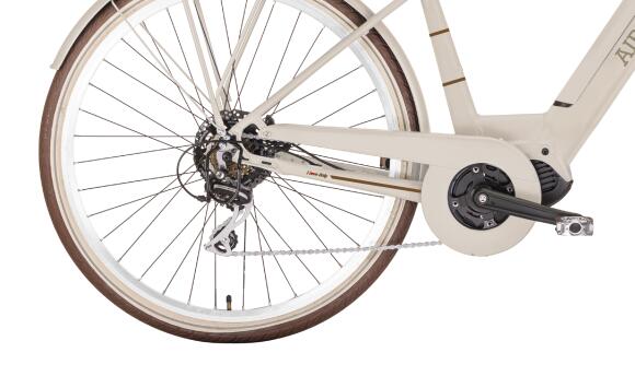 Bicicleta eléctrica E-Lite lady, ruedas de 28 pulgadas, motor central. 3/5