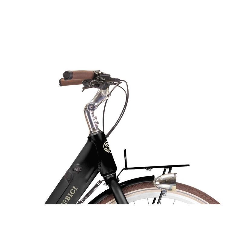 Vélo électrique E-Lite par Airbici, roues de 28 pouces, moteur central.