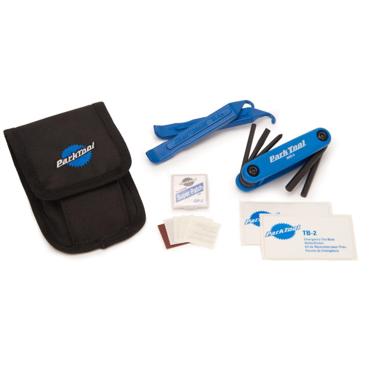 PARKTOOL Reparatieset WTK-2 staal zwart/blauw 6-delig