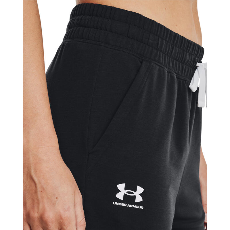 Pantaloni femei Under Armour Rival Terry, Negru