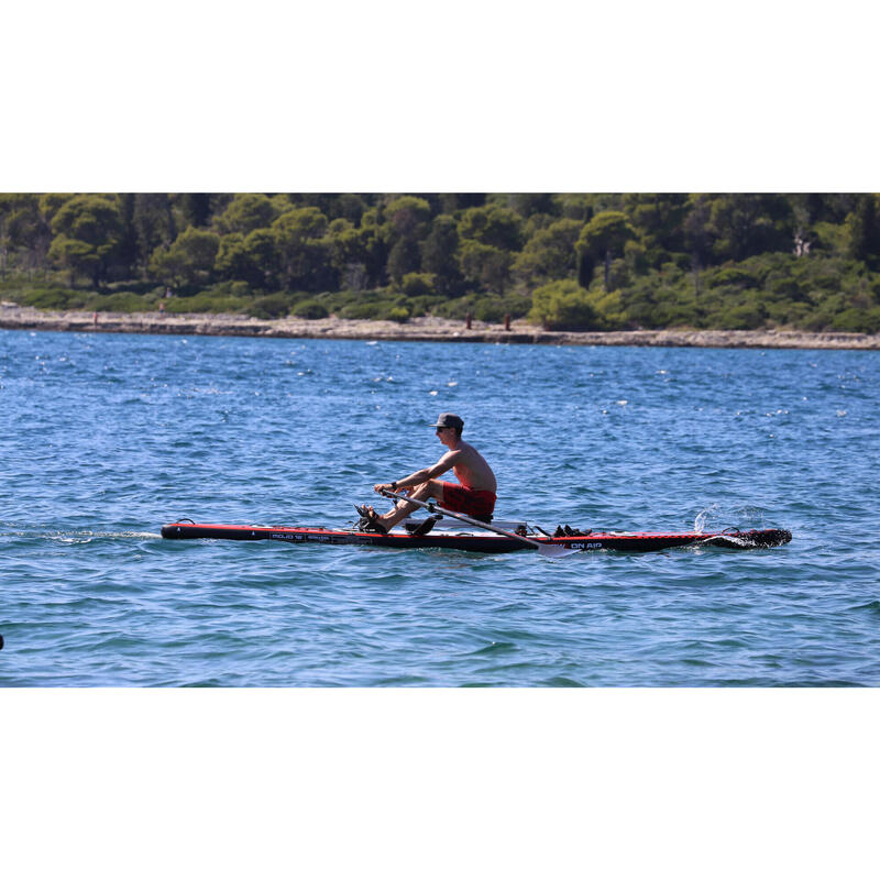 MOJO 18' Inflatable Rowing Board - Black/Red