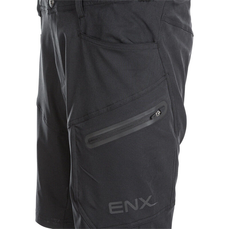 Bikeshorts Jamal M 2 in 1 Biken/Radsport Herren Black Atmungsaktiv ENDURANCE