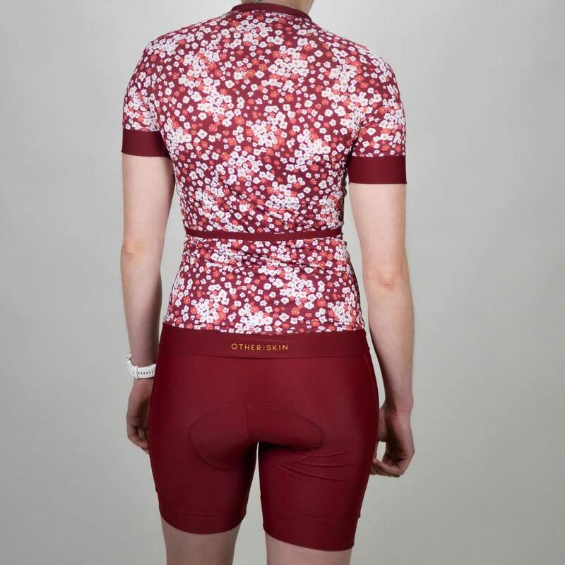 Maillot Cyclisme Femme Bordeaux Ecoresponsable