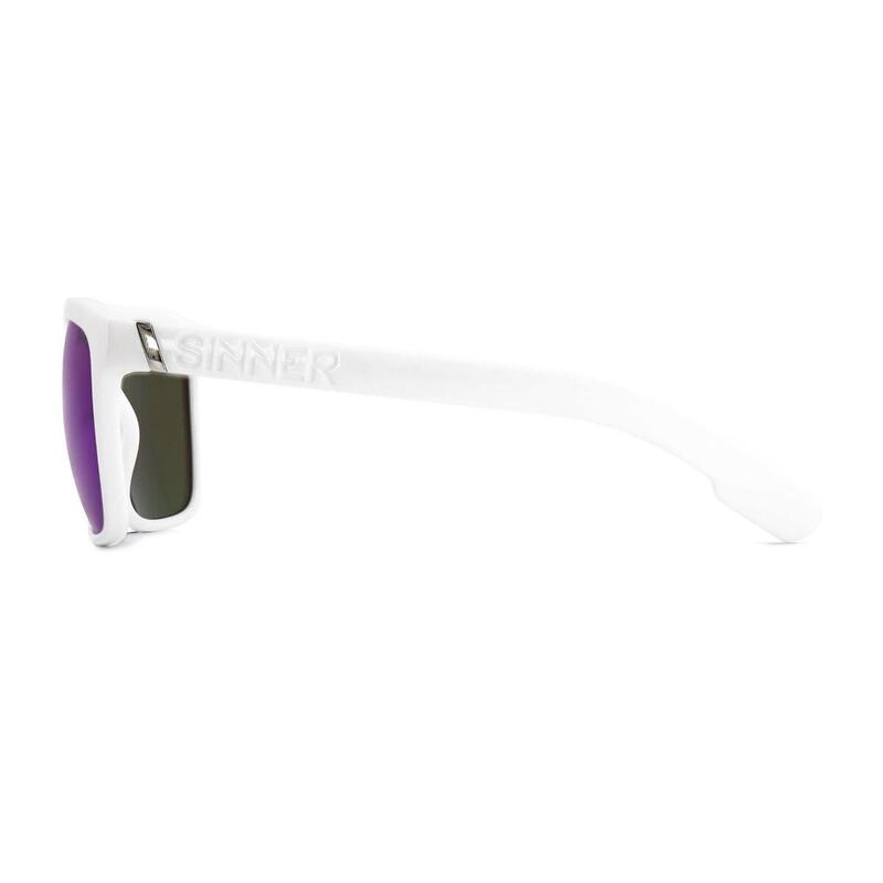 Ochelari de Soare Sinner Thunder, Alb Lucios, Unisex