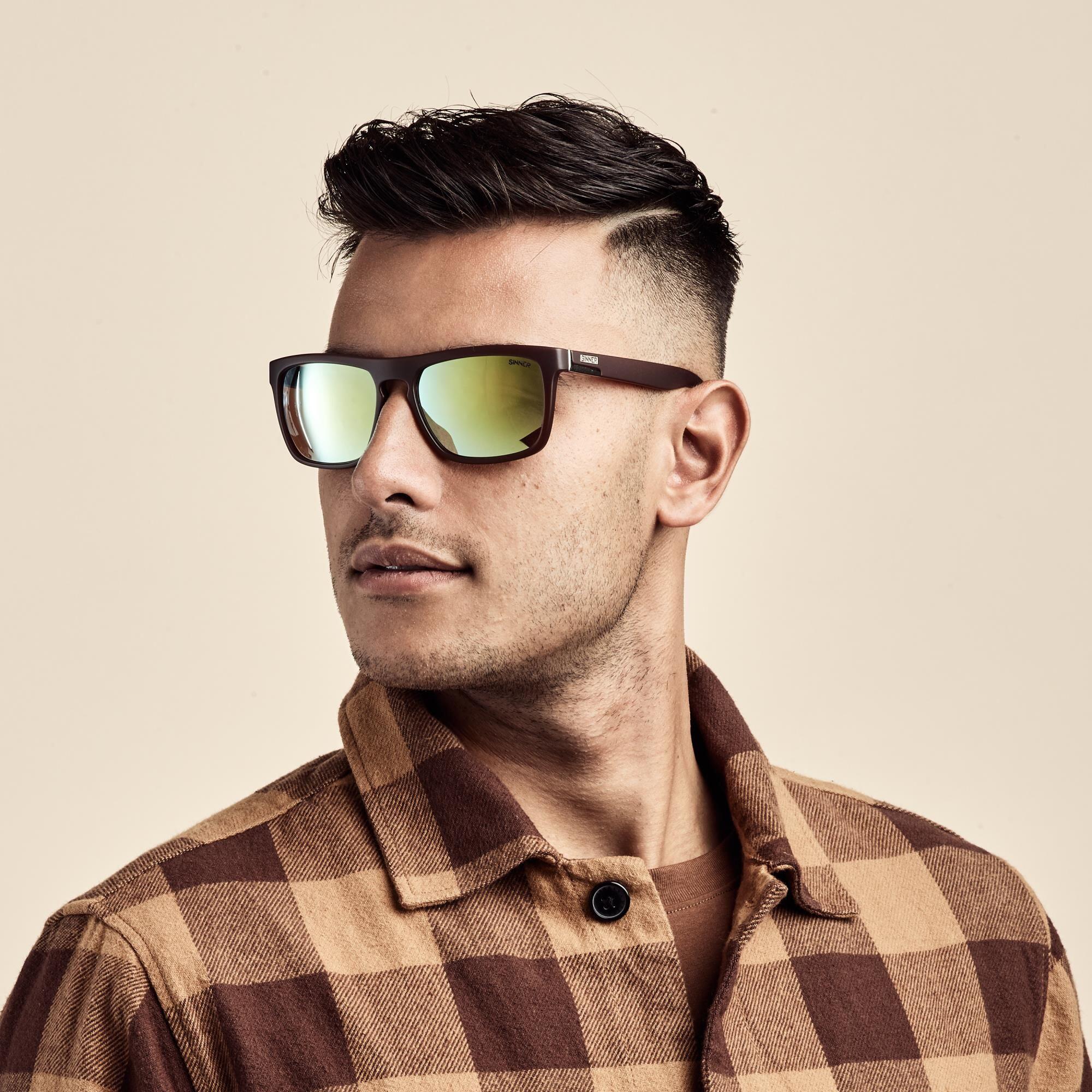 Okulary przeciwsłoneczne Sinner Thunder, brązowe, unisex 4/5