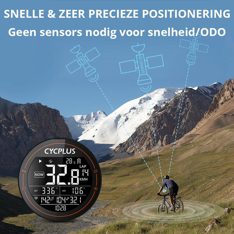 Compteur de vélo compact GPS Cycplus M2